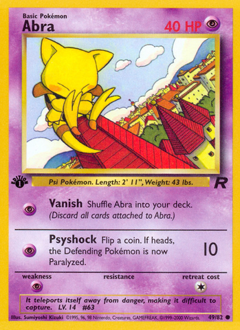 Abra (49/82) [Team Rocket 1st Edition] 