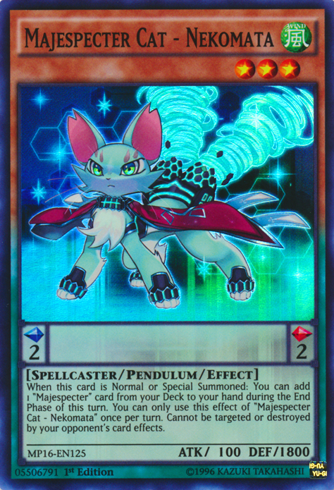 Majespecter Cat - Nekomata [MP16-EN125] Super Rare 