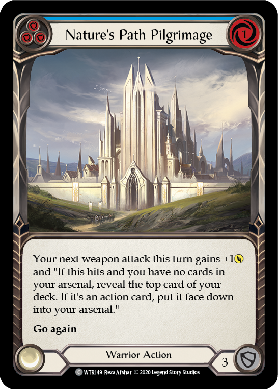 Nature's Path Pilgrimage (Blue) [U-WTR149] (Welcome to Rathe Unlimited) Unlimited Rainbow Foil 