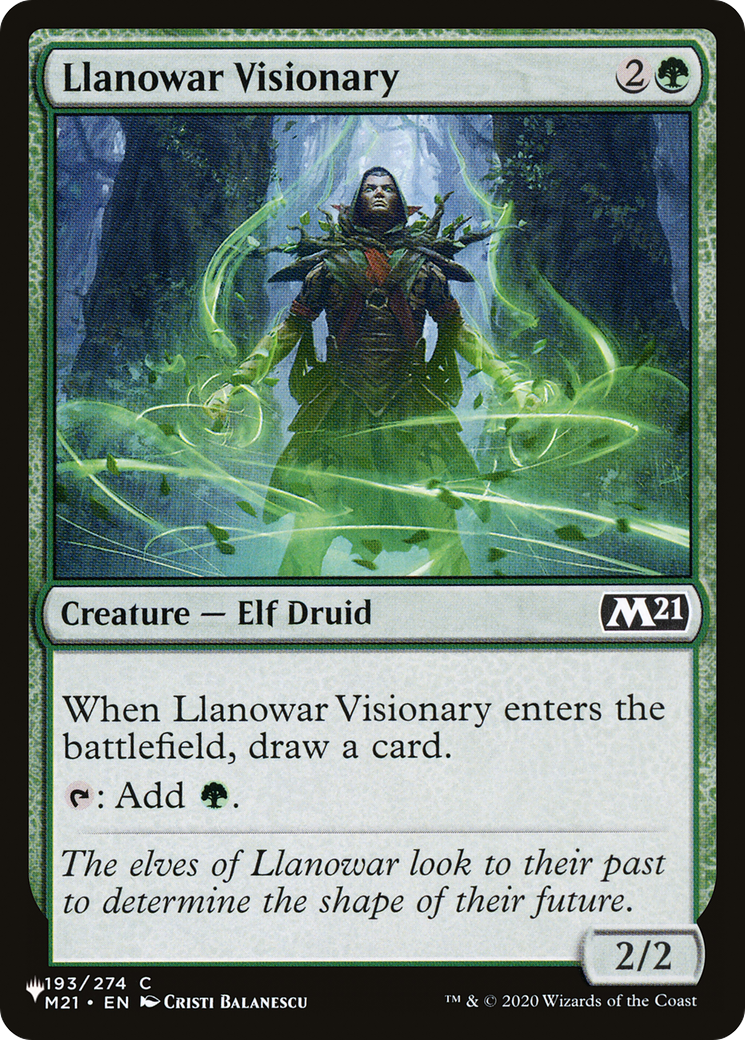 Llanowar Visionary [The List Reprints] 