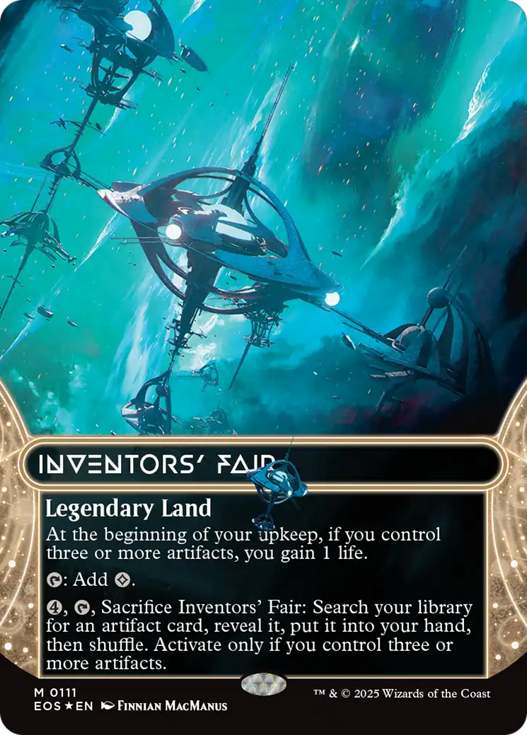 Inventors' Fair (0111) (Borderless) (Galaxy Foil) [Edge of Eternities: Stellar Sights] 