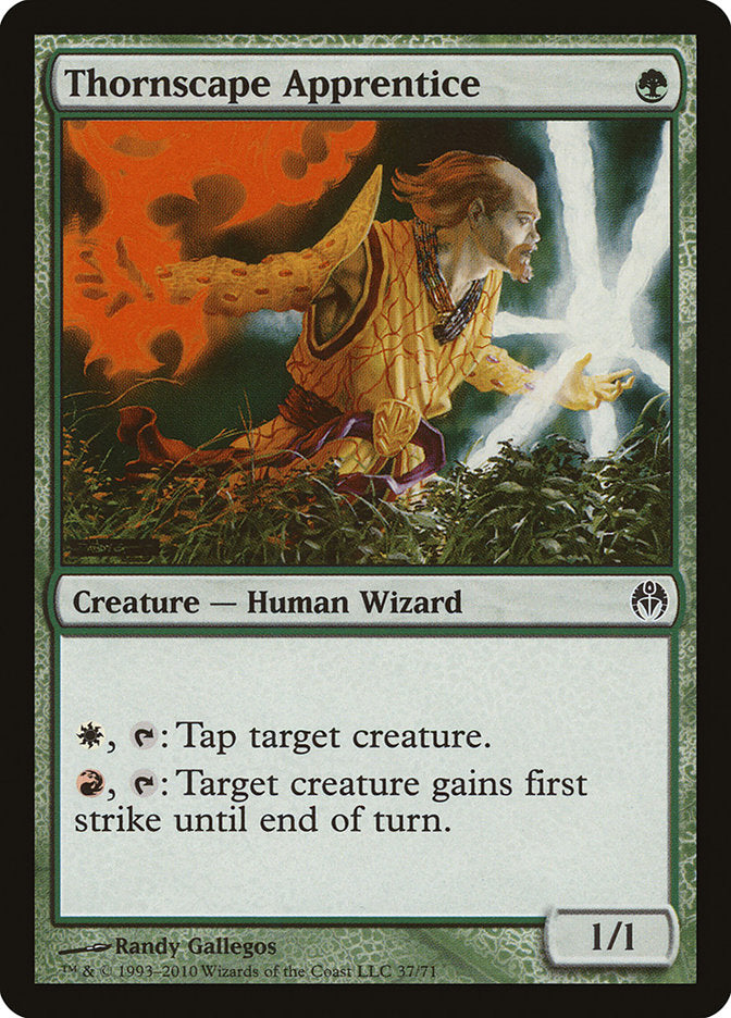 Thornscape Apprentice [Duel Decks: Phyrexia vs. the Coalition] 
