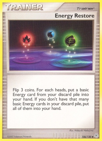 Energy Restore (106/130) [Diamond &amp; Pearl: Base Set] 