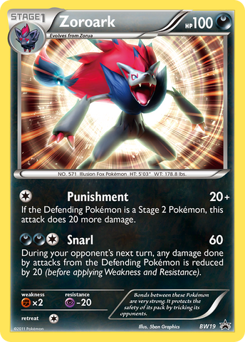 Zoroark (BW19) [Black &amp; White: Black Star Promos] 