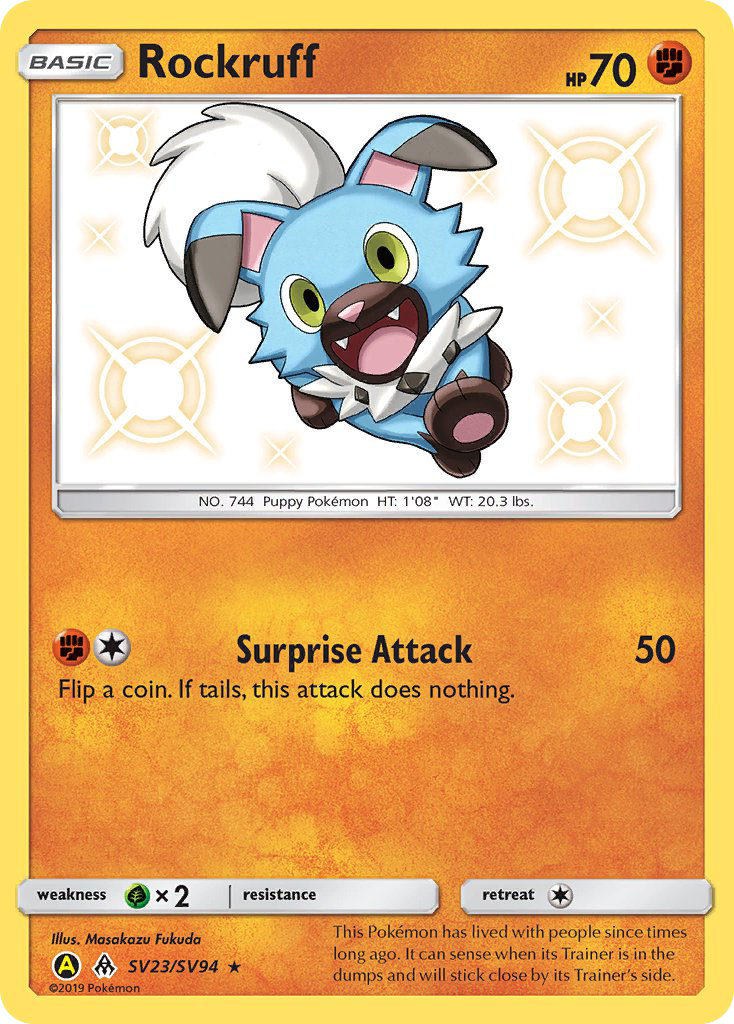 Rockruff (SV23/SV94) [Sun &amp; Moon: Hidden Fates - Shiny Vault] 