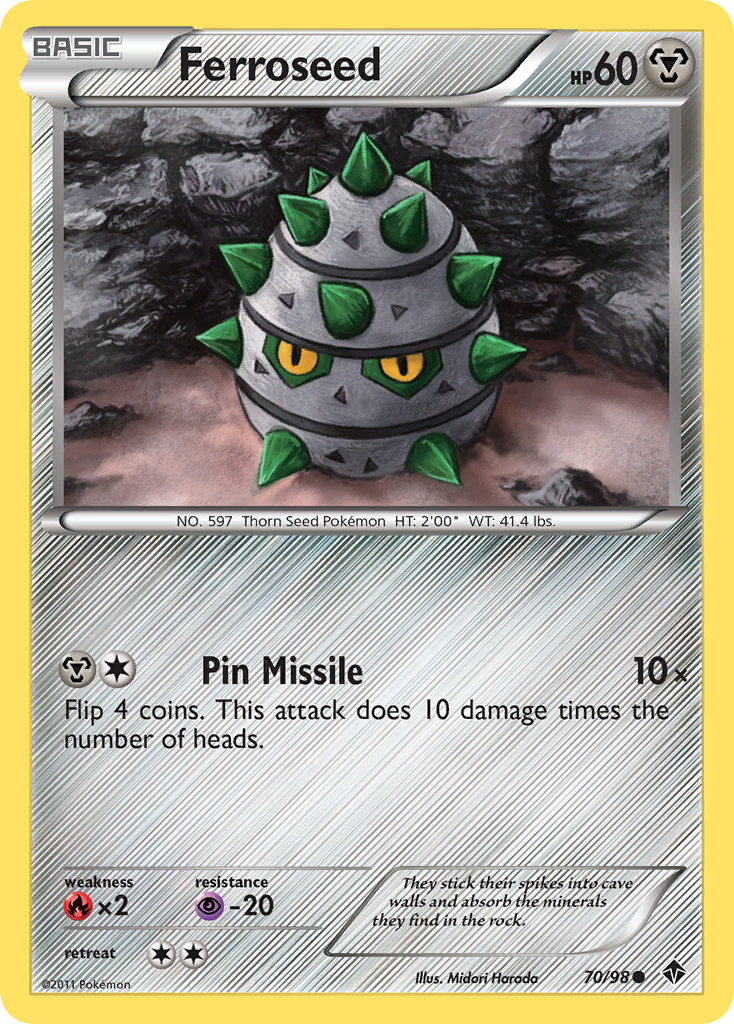 Ferroseed (70/98) [Black &amp; White: Emerging Powers] 