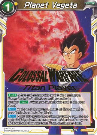 Planet Vegeta (Titan Player Stamped) (BT3-105) [Tournament Promotion Cards] 