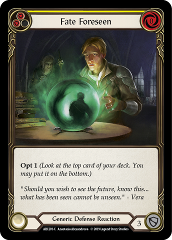 Fate Foreseen (Yellow) [ARC201-C] (Arcane Rising) 1st Edition Normal 