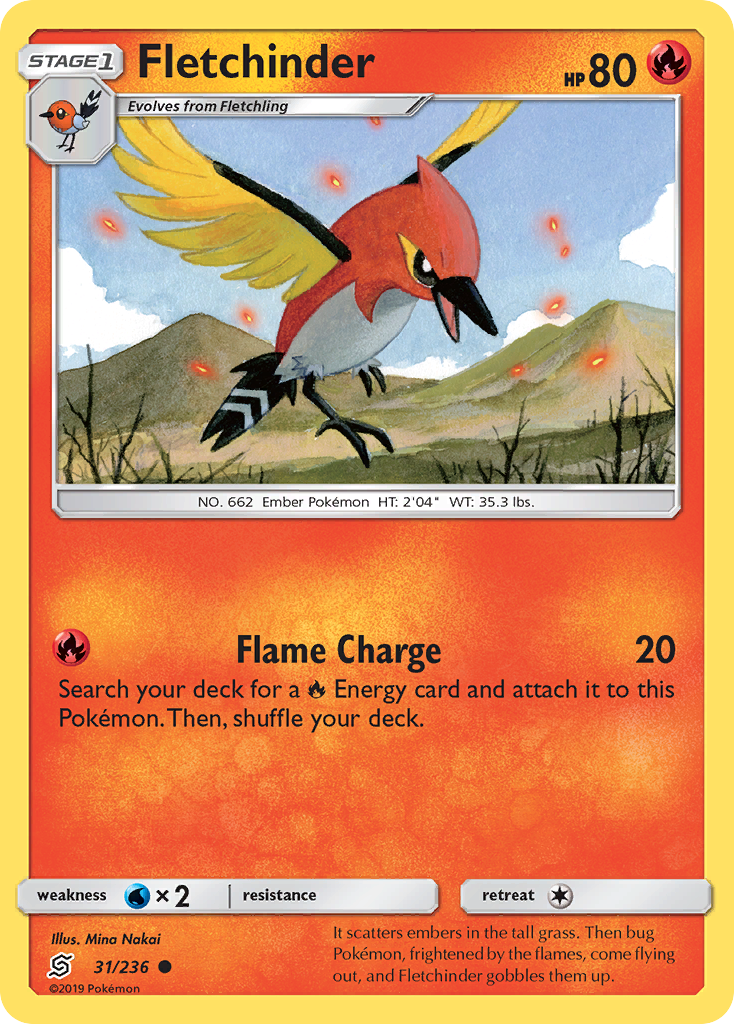 Fletchinder (31/236) [Sun &amp; Moon: Unified Minds] 