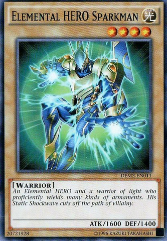 Elemental Hero Sparkman [DEM2-EN011] Common 