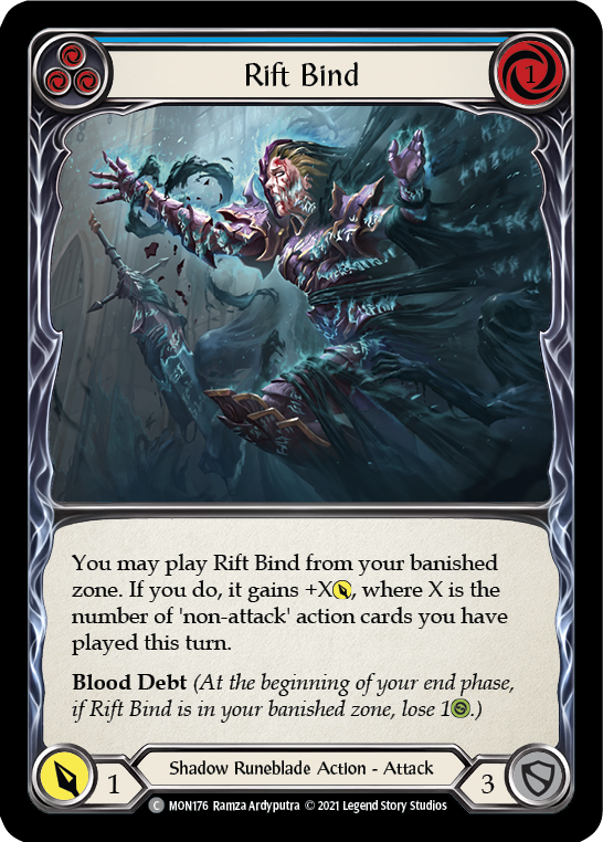 Rift Bind (Blue) [MON176] (Monarch) 1st Edition Normal 