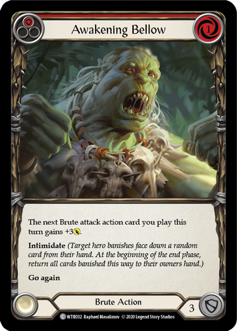 Awakening Bellow (Red) [U-WTR032] (Welcome to Rathe Unlimited) Unlimited Rainbow Foil 