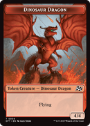 Dinosaur Dragon // Treasure Double-Sided Token [Aetherdrift Tokens] 