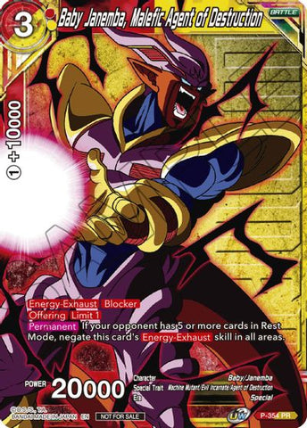 Baby Janemba, Malefic Agent of Destruction (Winner Stamped) (P-354) [Tournament Promotion Cards] 