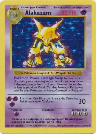 Alakazam (1/102) [Base Set Shadowless Unlimited]