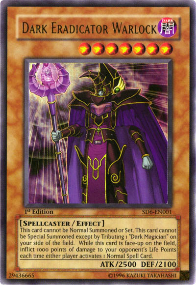 Dark Eradicator Warlock [SD6-EN001] Ultra Rare 