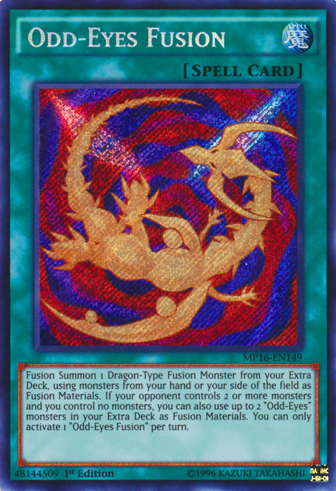 Odd-Eyes Fusion [MP16-EN149] Secret Rare 
