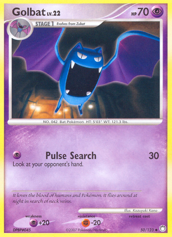 Golbat (50/123) [Diamond &amp; Pearl: Mysterious Treasures] 