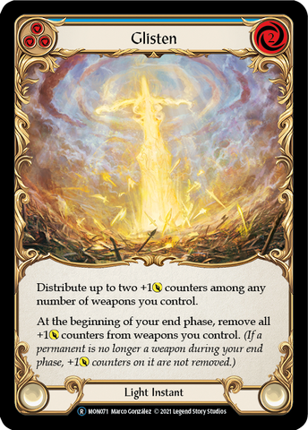 Glisten (Blue) [U-MON071-RF] (Monarch Unlimited) Unlimited Rainbow Foil 