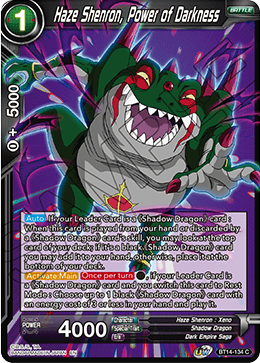 Haze Shenron, Power of Darkness (BT14-134) [Cross Spirits]