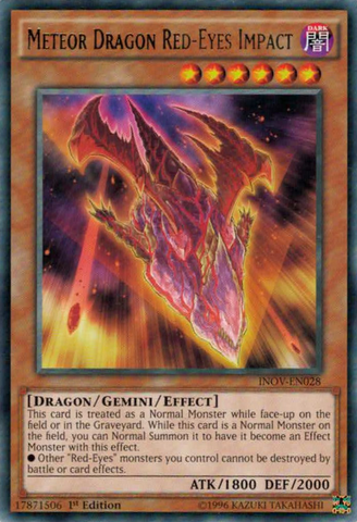 Meteor Dragon Red-Eyes Impact [INOV-EN028] Rare 