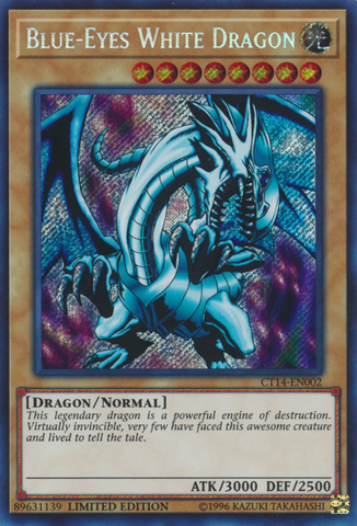 Blue-Eyes White Dragon [CT14-EN002] Secret Rare 