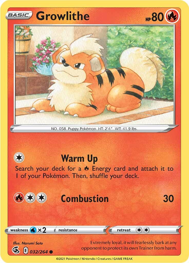 Growlithe (032/264) [Sword &amp; Shield: Fusion Strike] 