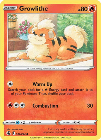 Growlithe (032/264) [Sword &amp; Shield: Fusion Strike] 