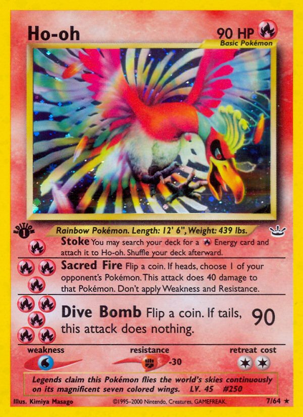 Ho-oh (7/64) [Neo Revelation 1st Edition] 