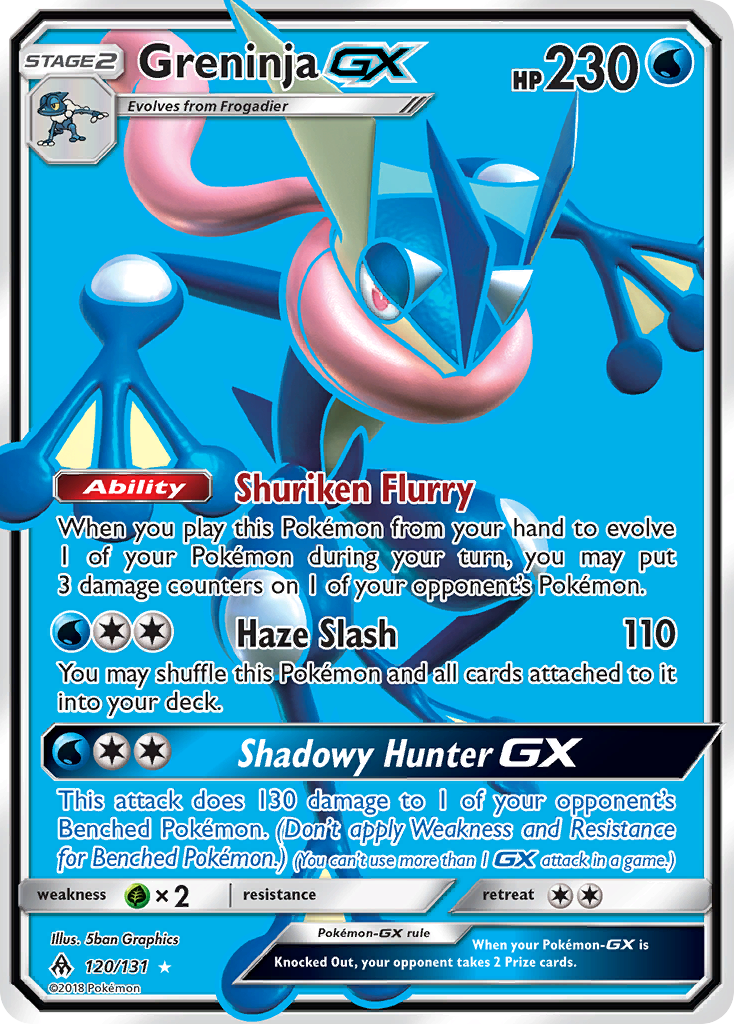 Greninja GX (120/131) [Sun &amp; Moon: Forbidden Light] 