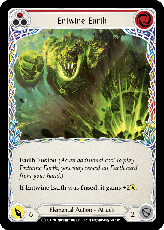 Entwine Earth (Red) [U-ELE094] (Tales of Aria Unlimited) Unlimited Rainbow Foil 