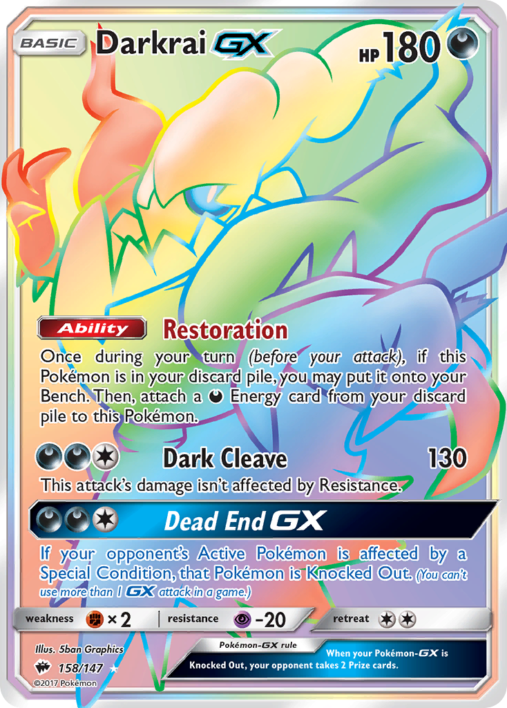 Darkrai GX (158/147) [Sun &amp; Moon: Burning Shadows] 
