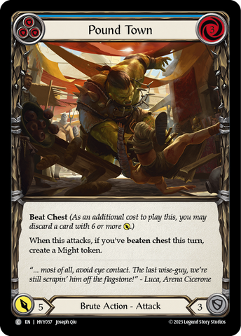 Pound Town (Blue) [HVY037] (Heavy Hitters) Rainbow Foil 