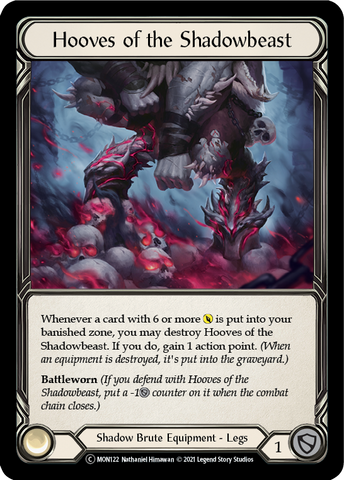 Hooves of the Shadowbeast [U-MON122-RF] (Monarch Unlimited) Unlimited Rainbow Foil 