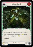 Weave Earth (Red) [ELE122] (Tales of Aria) 1st Edition Rainbow Foil 