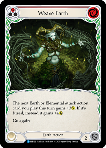 Weave Earth (Red) [ELE122] (Tales of Aria) 1st Edition Normal 