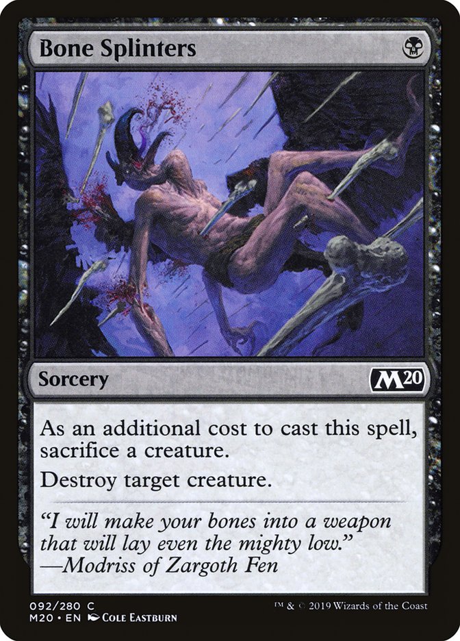 Bone Splinters [Core Set 2020] 