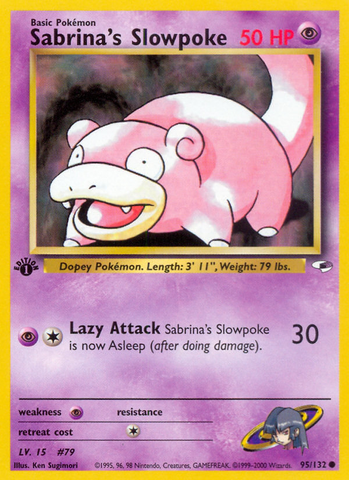 Sabrina's Slowpoke (95/132) [Gym Heroes 1st Edition] 
