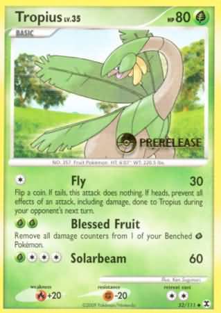 Tropius (52/111) (Prerelease Promo) [Nintendo: Black Star Promos] 