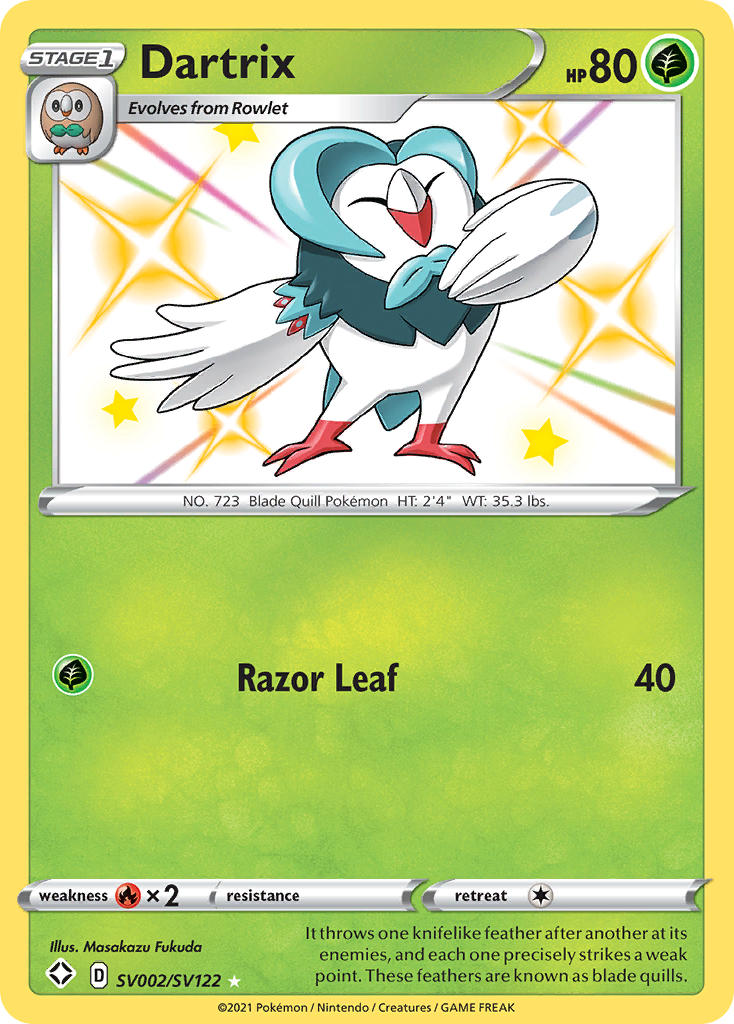 Dartrix (SV002/SV122) [Sword &amp; Shield: Shining Fates] 