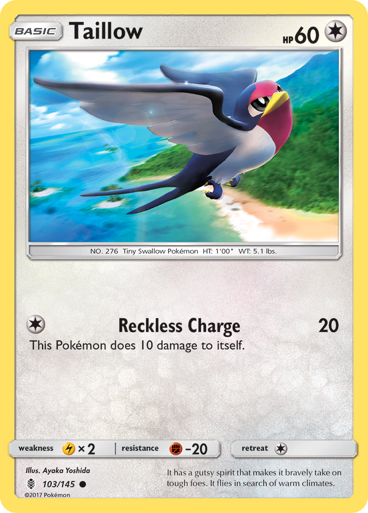 Taillow (103/145) [Sun &amp; Moon: Guardians Rising] 