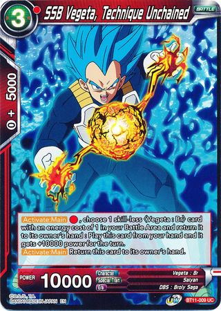 SSB Vegeta, Unchained Technique (BT11-009) [Vermilion Bloodline] 