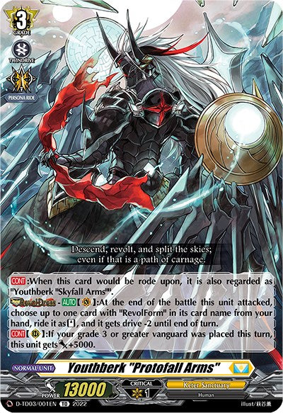 Youthberk "Protofall Arms" (D-TD03/001EN) [D-TD03: Raika Koshiba -Skyfall Executors-] 