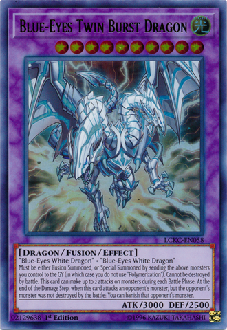 Blue-Eyes Twin Burst Dragon [LCKC-EN058] Ultra Rare 