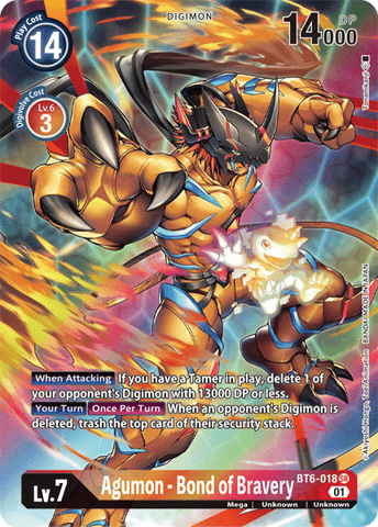 Agumon - Bond of Bravery [BT6-018] (Alternate Art) [Double Diamond] 