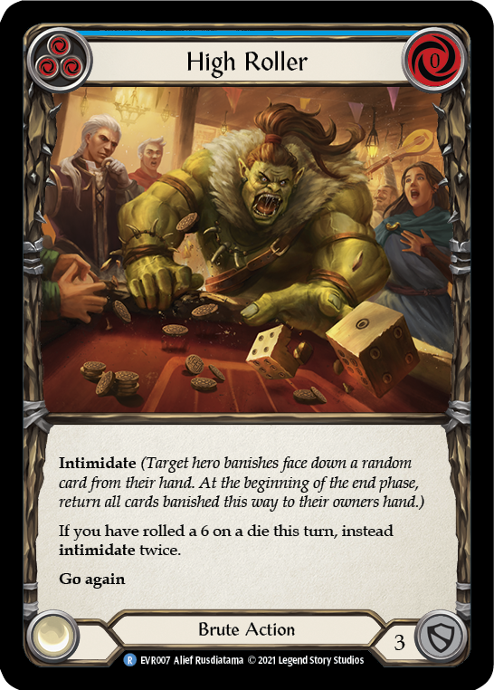 High Roller (Blue) [EVR007] (Everfest) 1st Edition Normal 