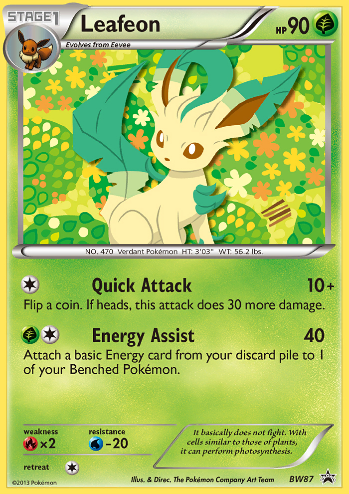 Leafeon (BW87) [Black &amp; White: Black Star Promos] 