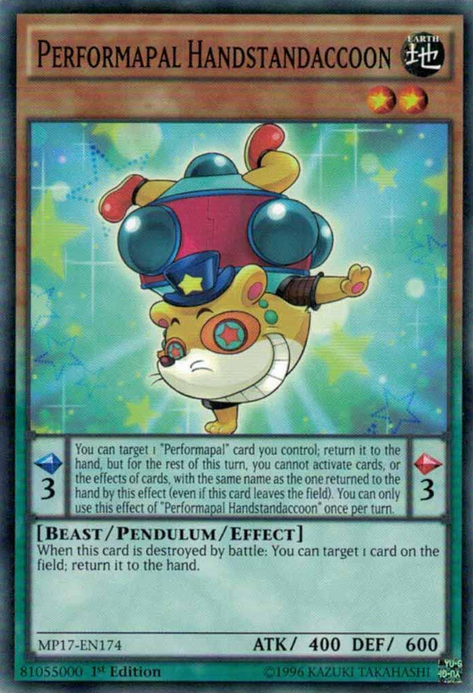 Performapal Handstandaccoon [MP17-EN174] Common 