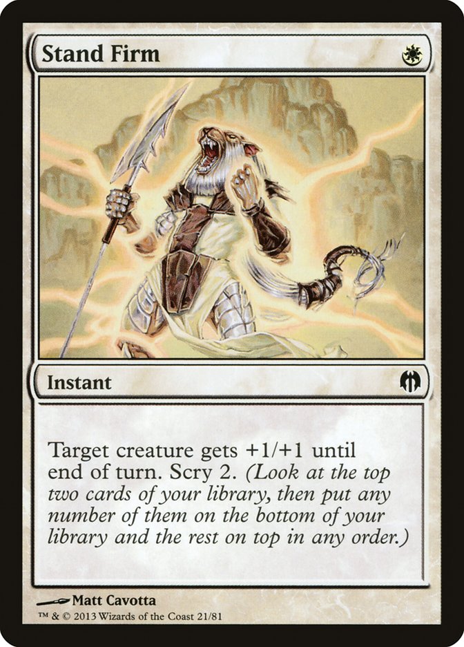 Stand Firm [Duel Decks: Heroes vs. Monsters] 