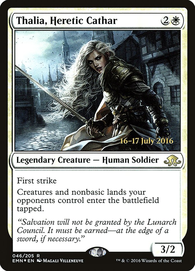 Thalia, Heretic Cathar [Eldritch Moon Prerelease Promos] 